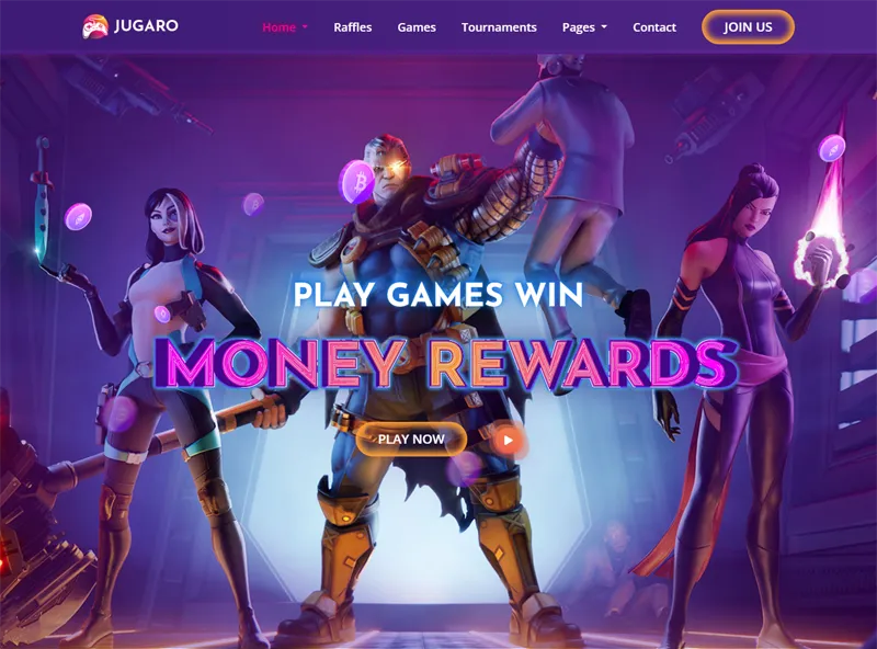 HTML5自适应紫色卡牌游戏官网源码下载 | 响应式设计模板-壹元库