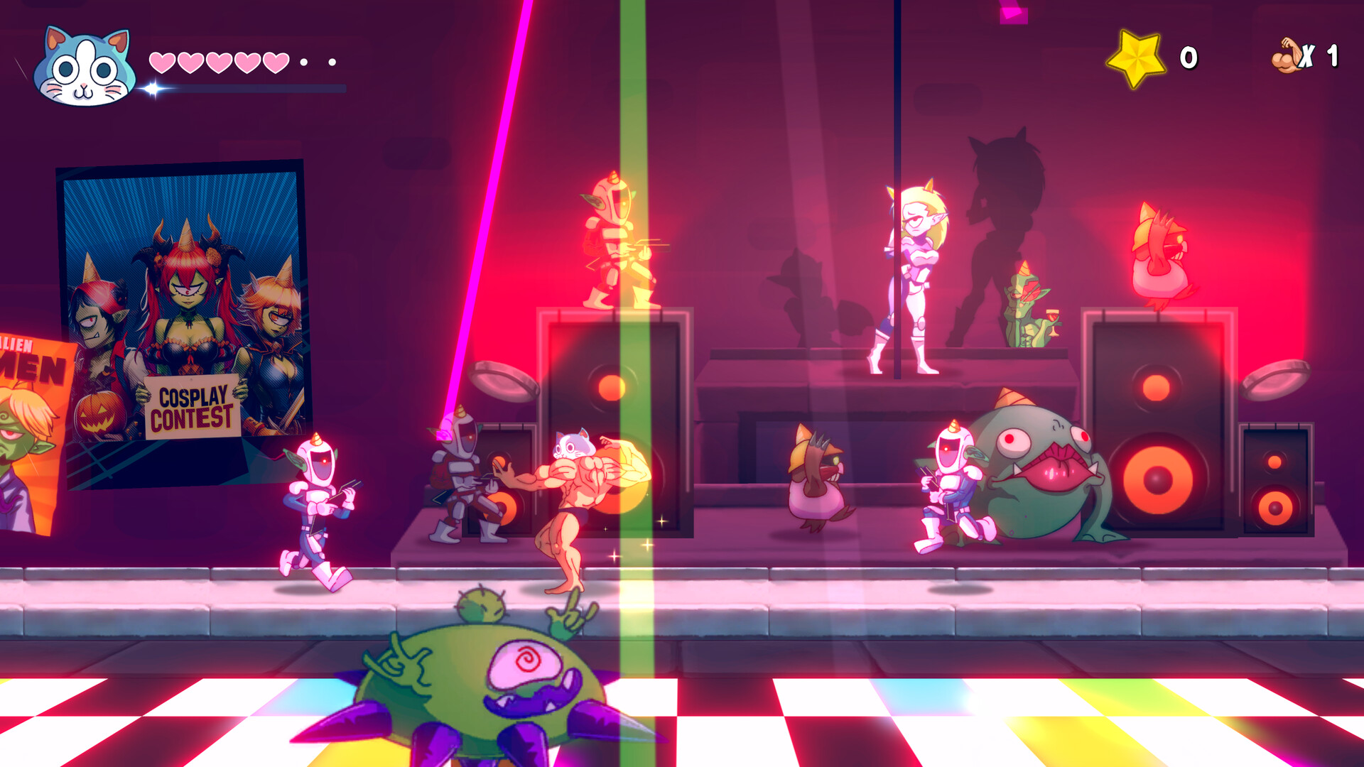 超级筋肉猫/KinnikuNeko:化身肌肉猫,开启90年代复古动作冒险之旅-壹元库