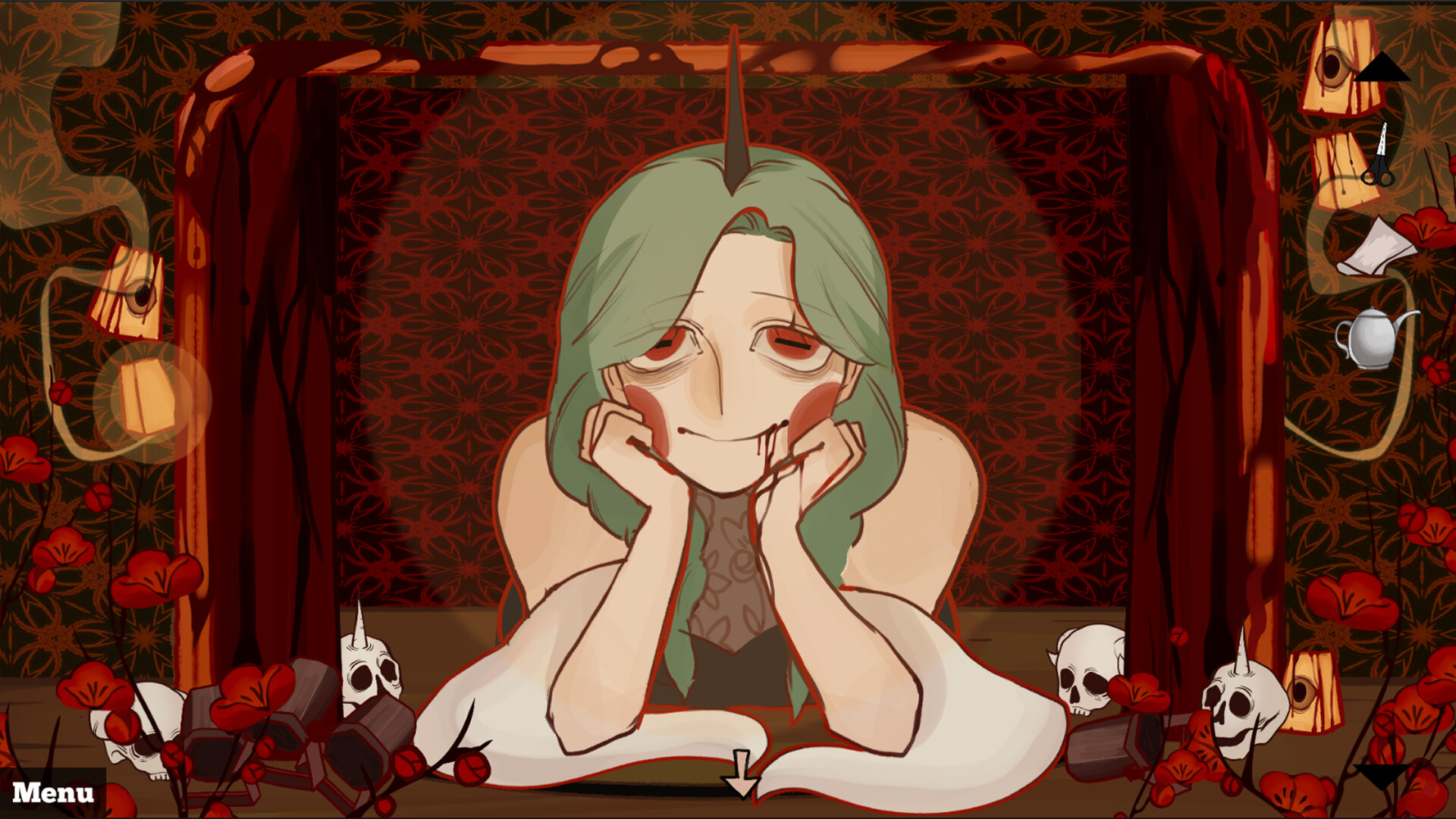 燃獄花/Purgatory's Flower：手绘恐怖解密视觉小说，倾听地狱之花的故事-壹元库