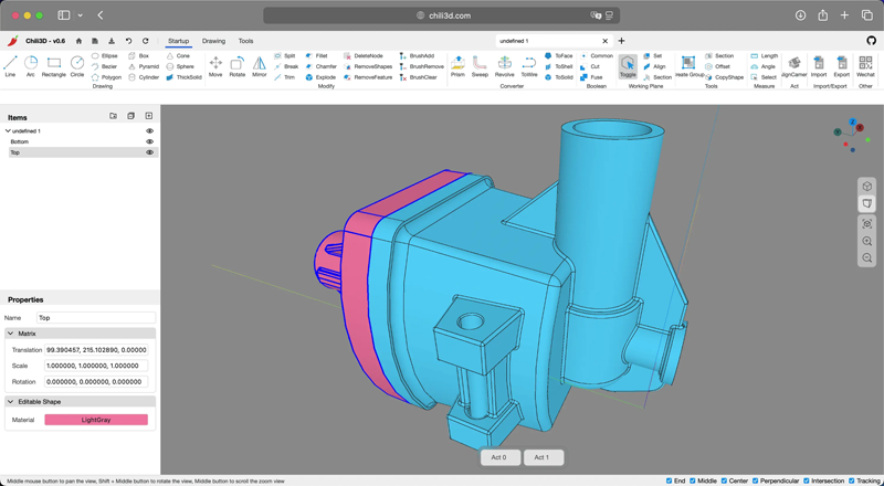 Chili3D：开源在线3D CAD建模网页版，无需安装，高效设计-壹元库