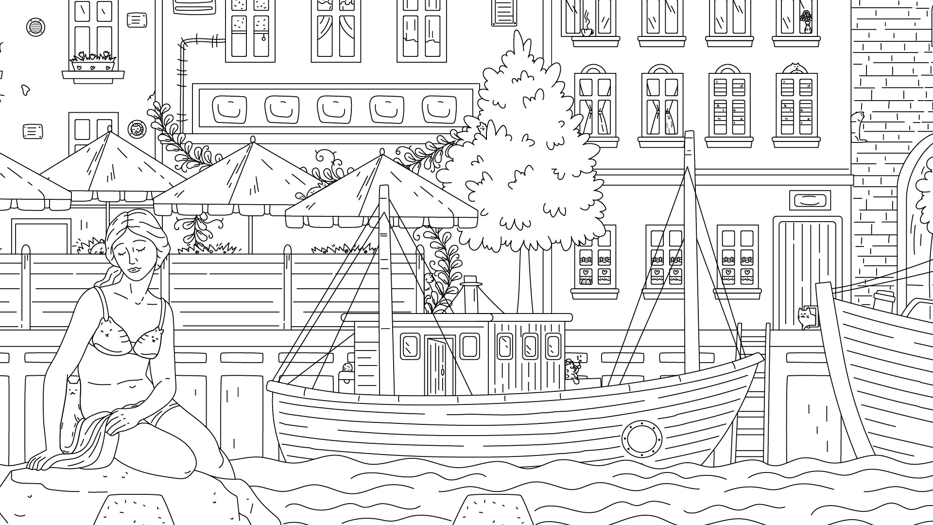 隐藏在世界各地的猫2：在20个城市寻找2000只猫咪的终极挑战 | 手绘找猫游戏-壹元库