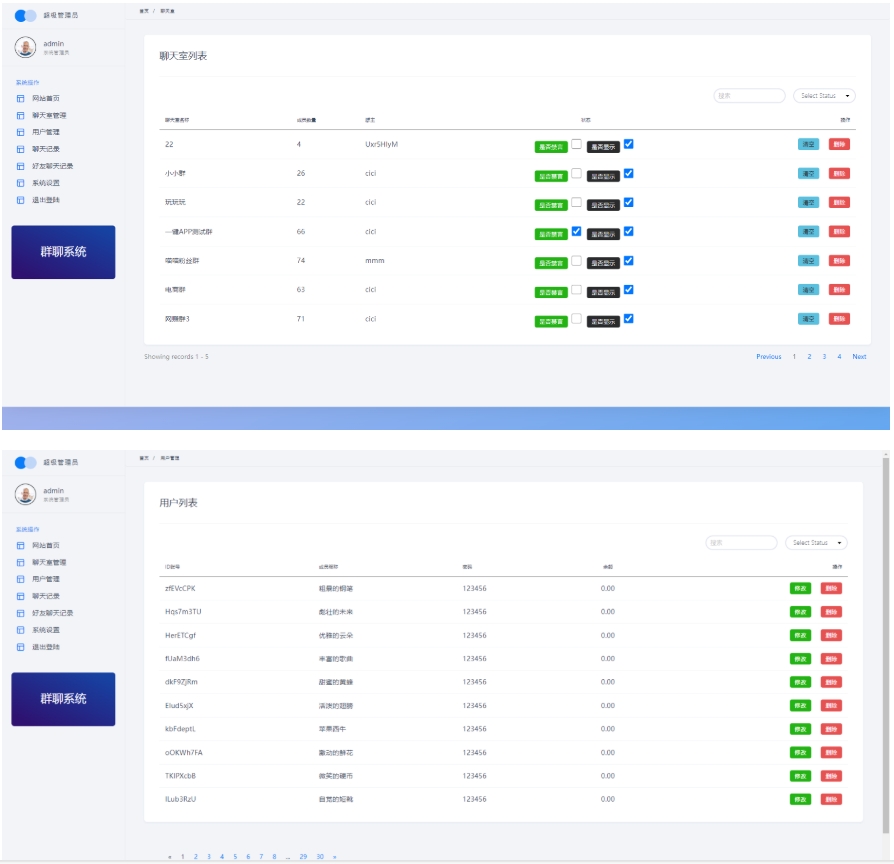 H5实时群聊聊天室源码全开源 | 支持群禁言、图片表情、后台管理-壹元库
