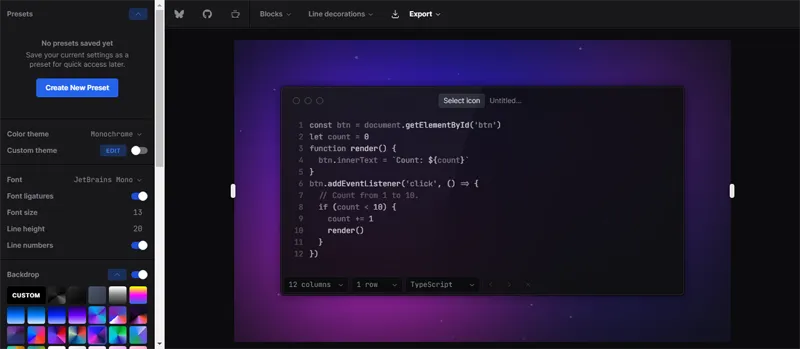 Vue开源代码截图美化工具：打造专业级代码展示的终极解决方案-壹元库