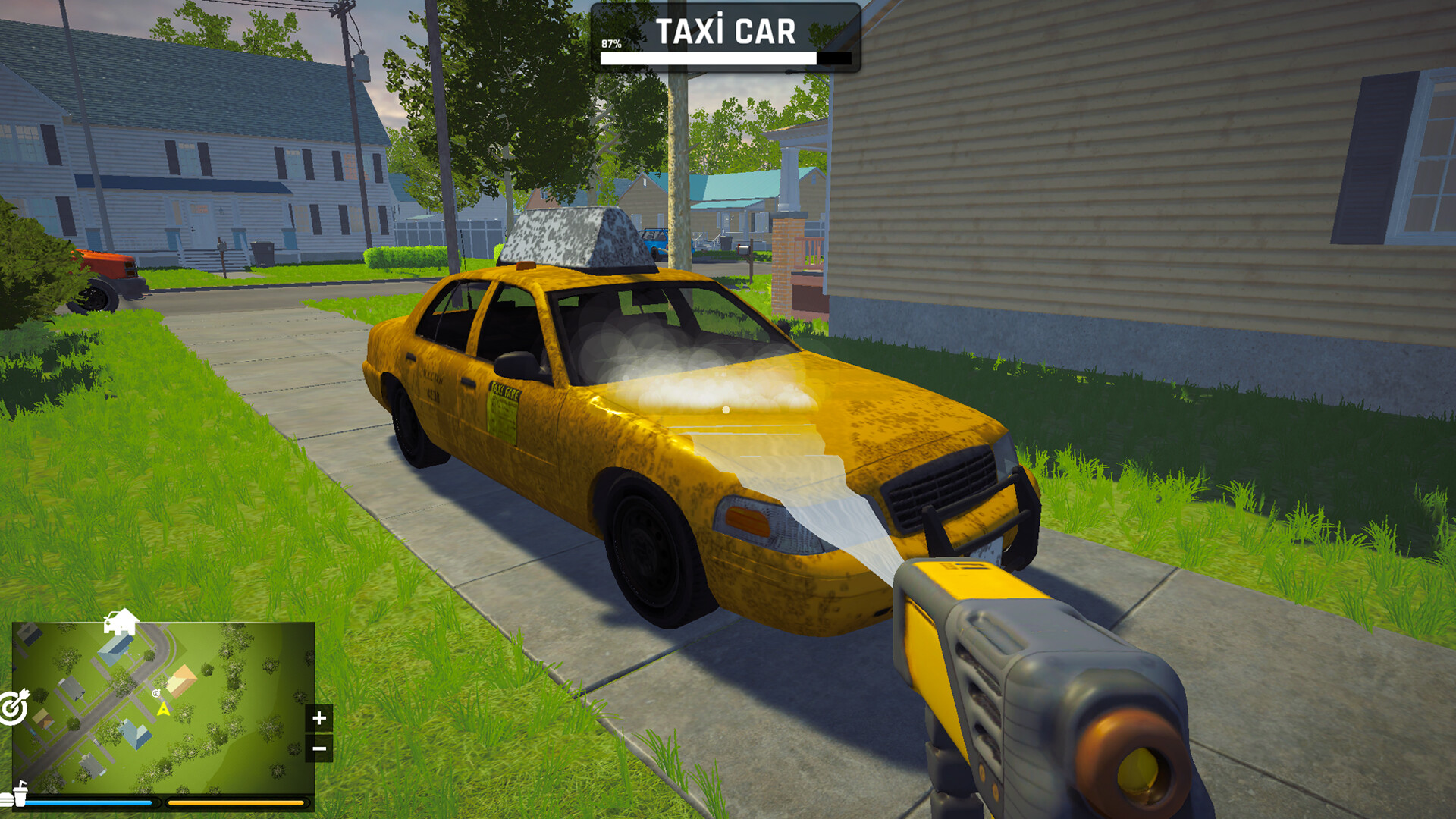 高压清洗模拟器/Super Wash Simulator:开放世界清洁游戏,升级设备探索城市-壹元库