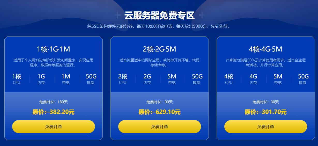 小鸟云免费云服务器活动：限时半年免费领取，每日限量5000台-壹元库