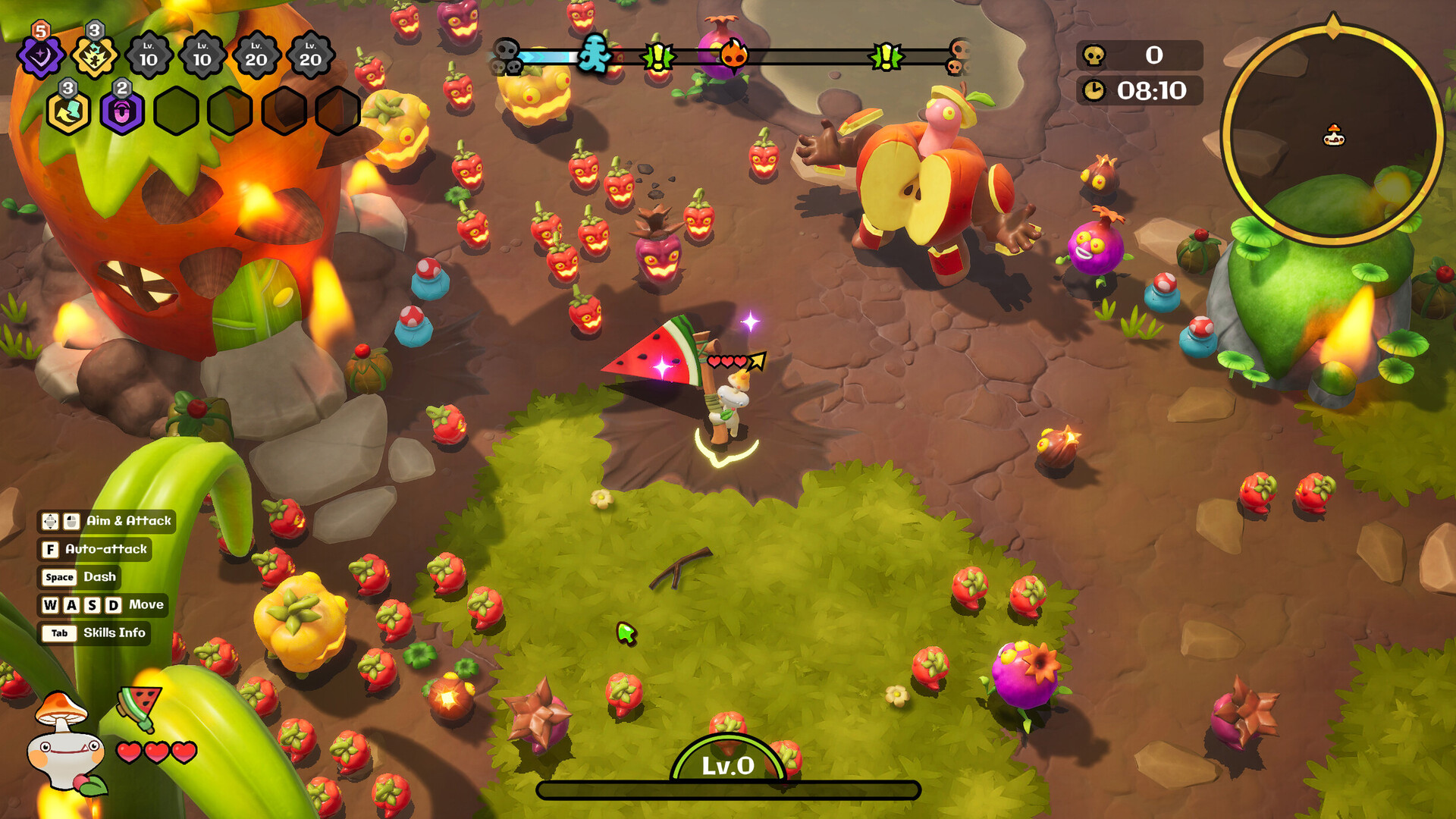 《疯菇突围/Funguys Swarm》游戏评测:卡通弹幕生存,化身菇军拯救森林!-壹元库