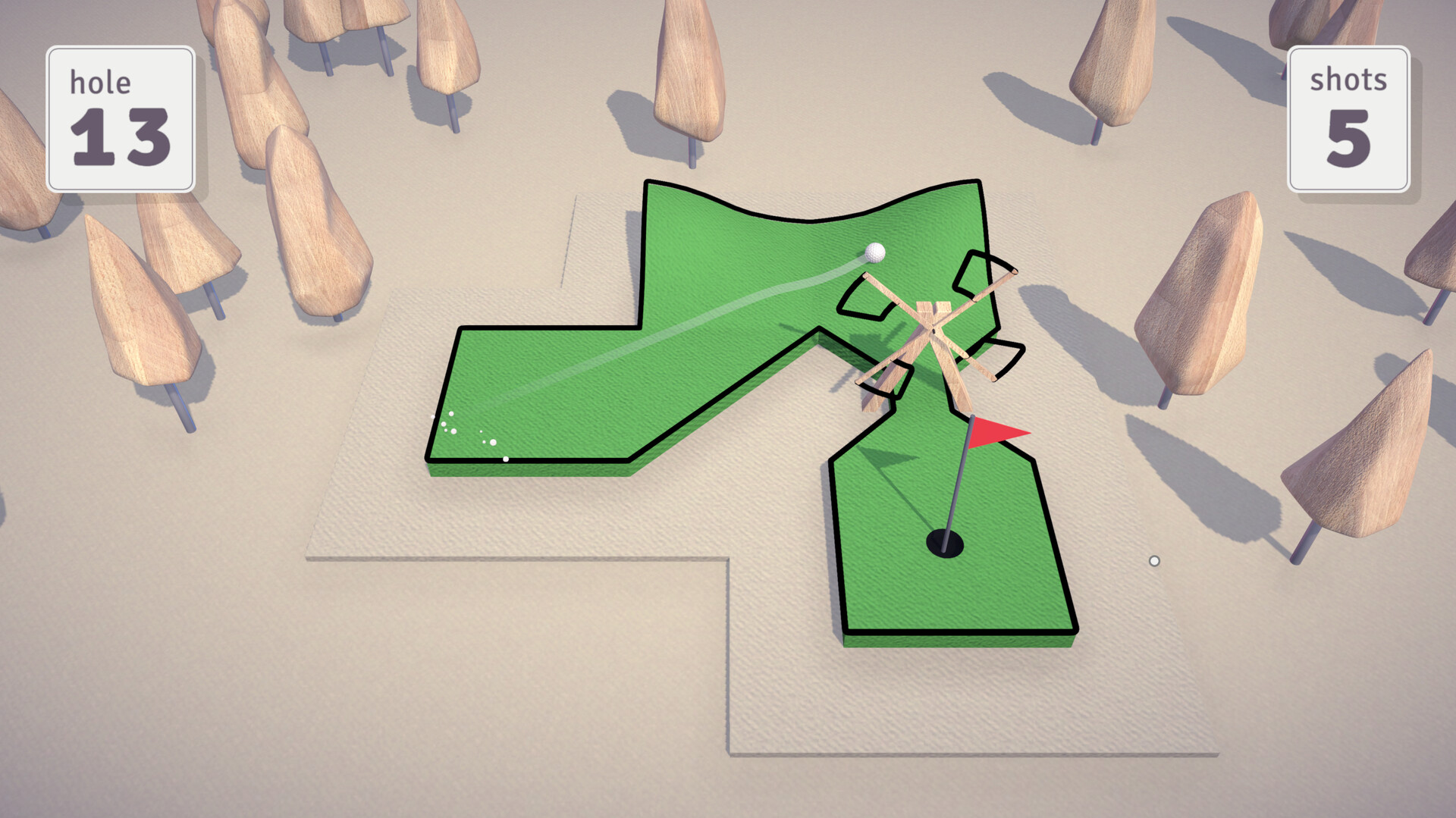 《杆够准！》游戏评测：程序生成关卡，最多16人联机迷你高尔夫-壹元库